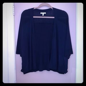 Maurices Navy Blue Short Sleeve Shrug - Size 2